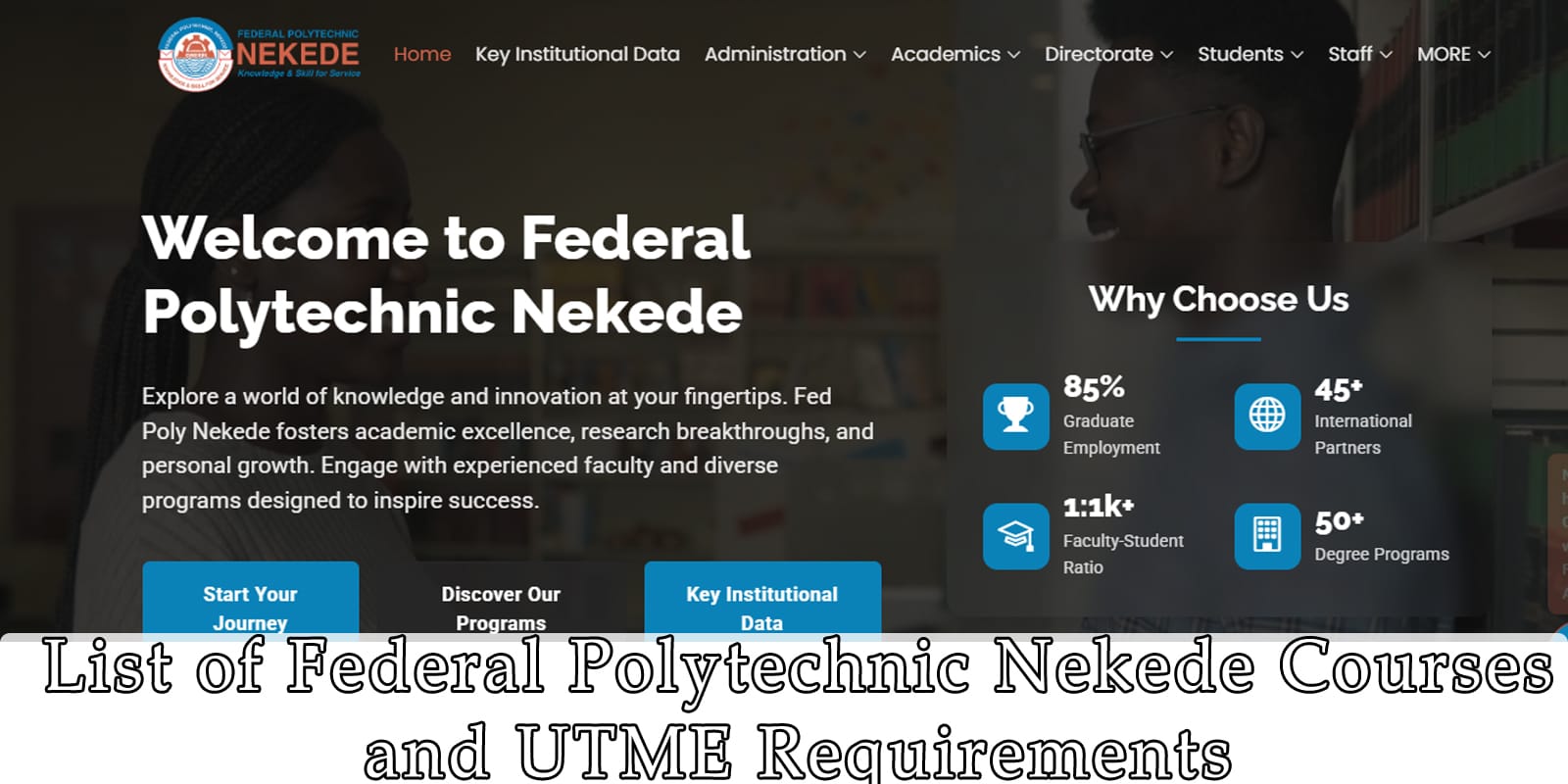 Federal-Polytechnic-Nekede-Courses