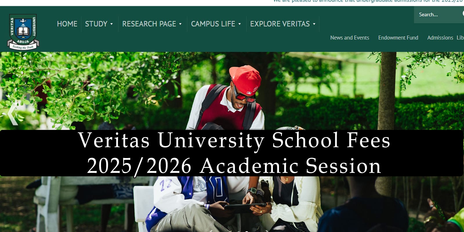 Veritas University School Fees